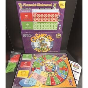 Rich Dad Cashflow for Kids Educational Board Game Finance Money 100% Complete